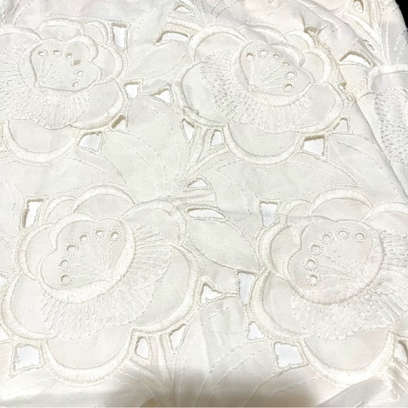 HOST PICK! NWOT J. Crew Collection Embroidered Eyelet Long Dress, Sz 8, Cream - Picture 6 of 10